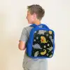 Dino - Kinderen - Patronen - Jongens - Meisjes - Dinosaurus Kinderrugzak - Blauw middel -sfeer2