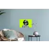 Vrouw - Sterrenhemel - Groen Muursticker klein -plant