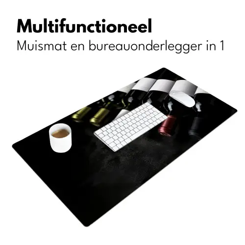 Wijn - Flessen - Variatie - Smaken Muismat XXL klein -sfeer4