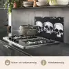 Schedels - Zwart - Contrast keuken achterwand spatscherm klein -usp_NL