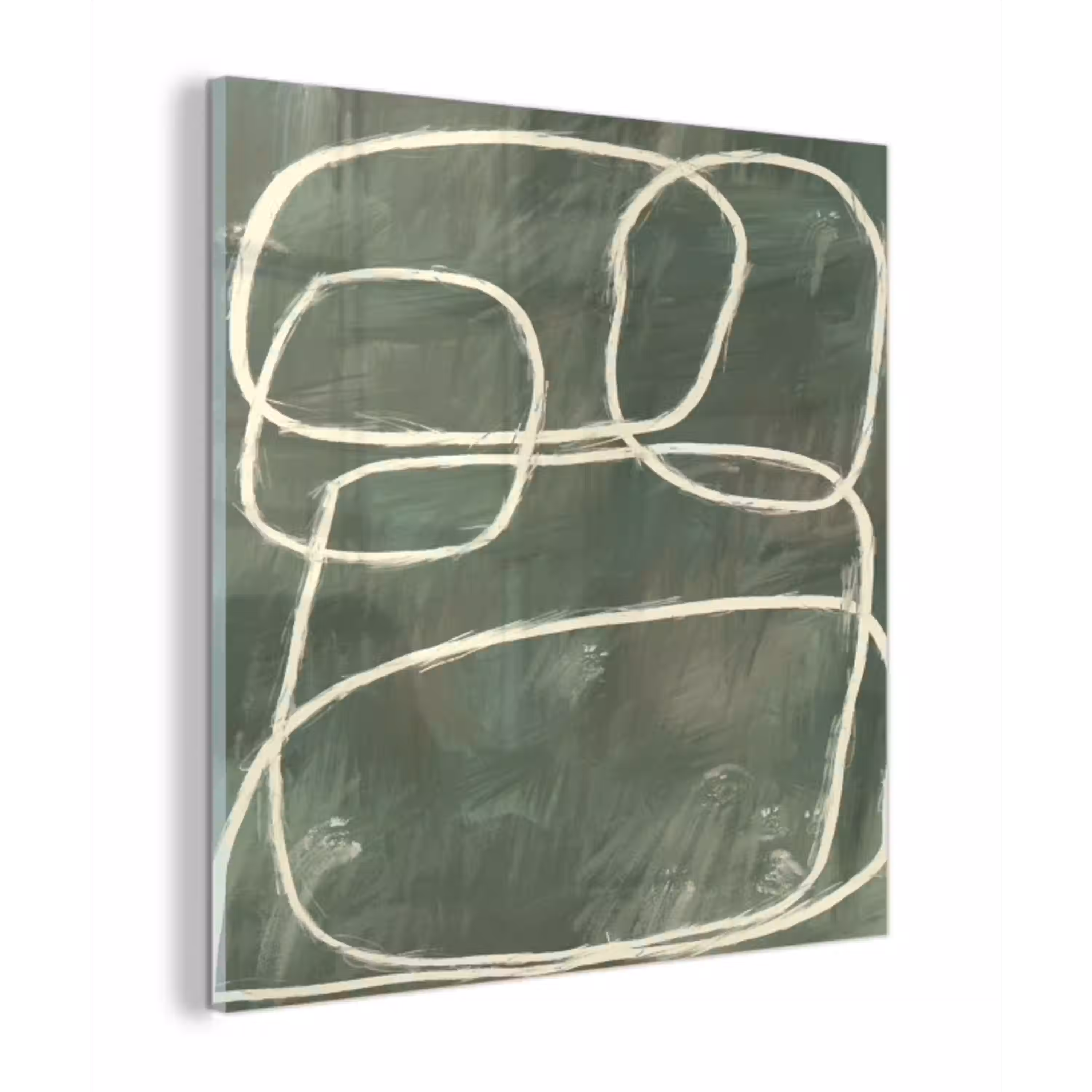 Abstract - Groen - Kunst - Modern plexiglas 5mm klein -z3d