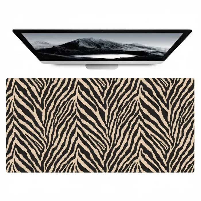 Zebra - Klassiek - Zwart Muismat XXL klein 681 -zzz3d