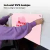 No rain no flowers - Bloem - Roze Inductie beschemer met haakjes klein -ky-ophangen-nl