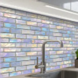 Glans - Muur - Parelmoer keuken achterwand 2 middel 865 -zzzz3d_schuin