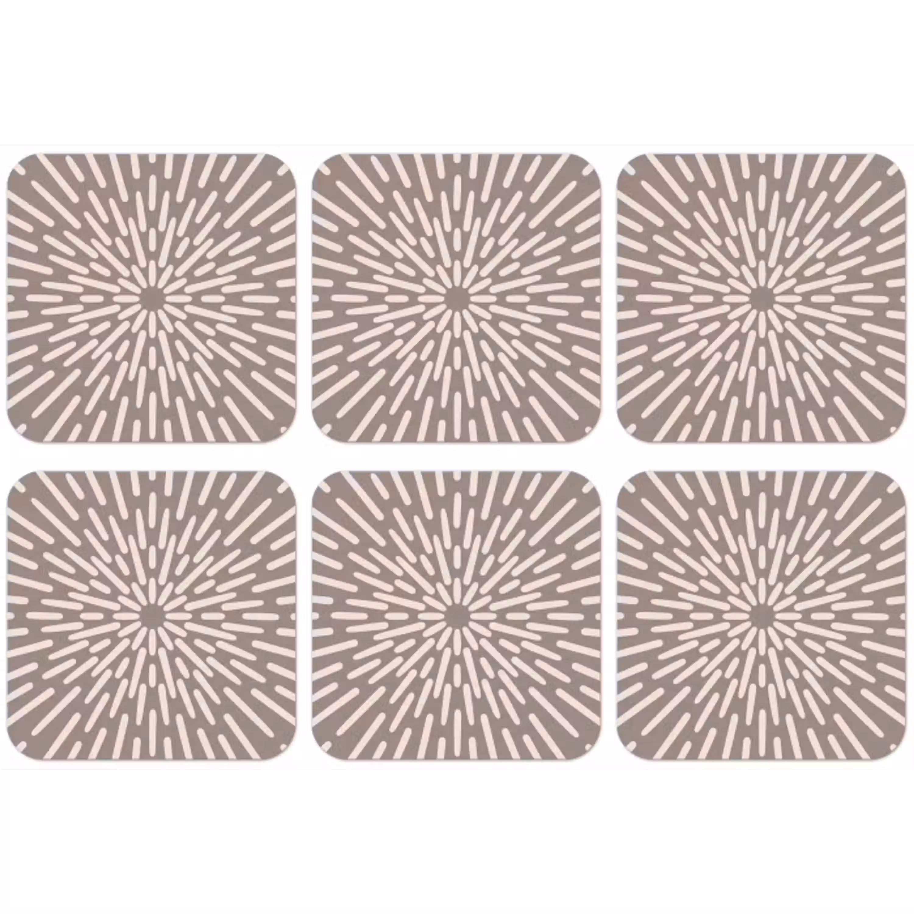 Patroon - Stralen - Abstract - Modern - Grijs onderzetter kurk middel -zkaufland3dotto