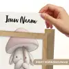 Paddenstoel - Konijn - Roze Light Box met kabel (Kinderlampje) klein -USP_websiteprintNL