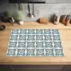 Dessin - Tegel - Blauw Inductie beschermer vinyl 3mm klein 276 -sfeer5
