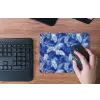 Palmblad - Patroon - Blauw muismat rubber klein 262 -toetsenbord
