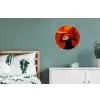 Oranje - Hoed - Vrouw Wandcirkel aluminium klein -slaapkamer
