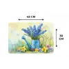 Lavendelbloemen - Quote - Gieter Placemat vinyl groot -specs
