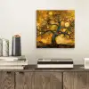Boom - Levensboom - Abstract - Goud aluminium wit klein -sfeer1