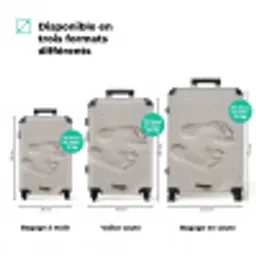 Voeten - Afdrukken - Zand NBS - Handbagage koffer - Volwassenen Unisex middel zzzzzzVergelijking_3FR