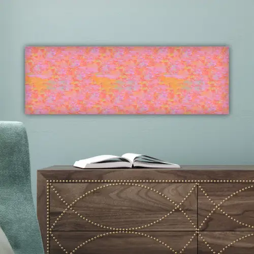 Vloeiend - Verf - Perzik canvas 2cm klein 828 -sfeer4
