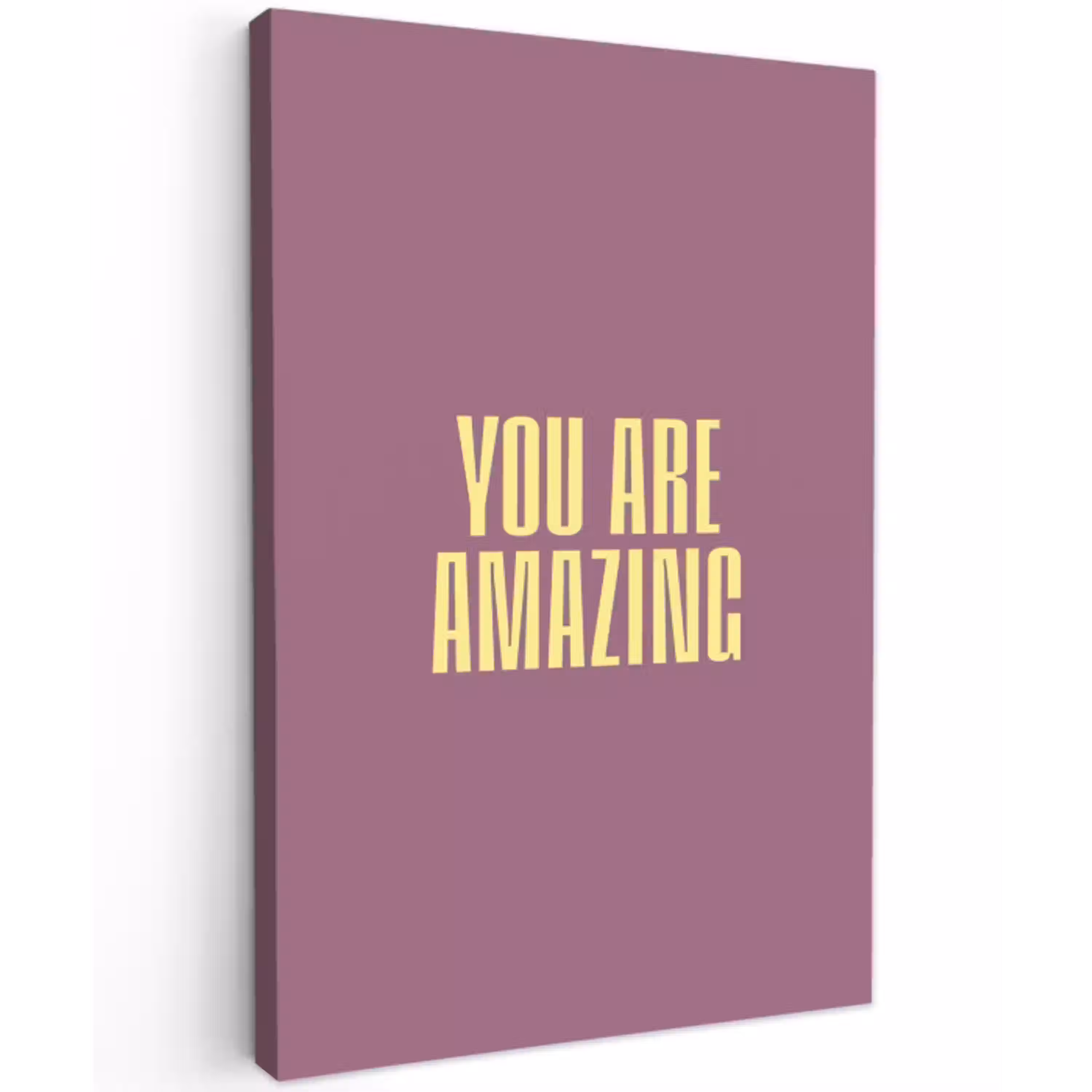 Tekst - Paars - Amazing Tuinposter op houten frame 2 cm dik middel -3d
