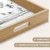 Bamboestammen - Water - Minimalistisch - Wit Dienblad Rechthoek middel -USP_HandgreepNL