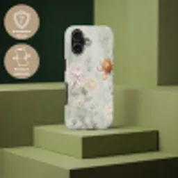 Illustratie - Bloemen - Groen Toughcase MagSafe Apple iPhone 17 klein -USP_PrintM_DE