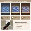 Palmblad - Patroon - Blauw Light Box met batterij (Wandlamp) middel 907 -USP_lichtkleurNL