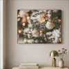 Kerst - Kerstboom - Winter - Binnen - Sneeuw Textielframe zwart klein -sfeer2
