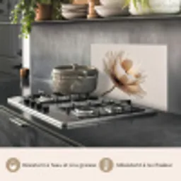 Bloem - Beige - Crème keuken achterwand spatscherm klein -usp_FR