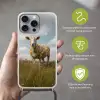 Schaap - Bloemen - Weide Hoesje iPhone 16 Pro Max met koord klein -sfeer2_NL