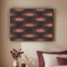 Boheems - Oog - Bruin Textielframe zwart klein 947 -sfeer1