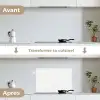 Grafisch - Patroon - Modern -  Geweven keuken achterwand spatscherm klein 900 -voor_na_FR