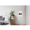 Tekst - Blokletters - Zwart - Vlees textielposter latten blank klein -woonkamer