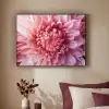 Dahlia - Bloem - Close up - Roze Textielframe zwart klein -sfeer1