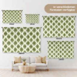 Patroon - Retro - Groen Wandkleed katoen klein 269 -tsfeer8_DE