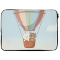 Luchtballon - Beren - Pastel laptophoes neopreen klein -zkaufland3dotto