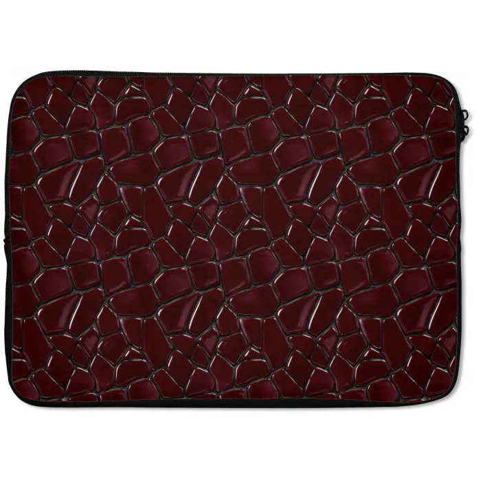 Mozaïek - Tegel - Bordeauxrood laptophoes neopreen klein 279 -zkaufland3dotto