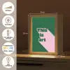 This is art - Schaduw - Roze Light Box met kabel (Tafellamp) klein -USP_NL