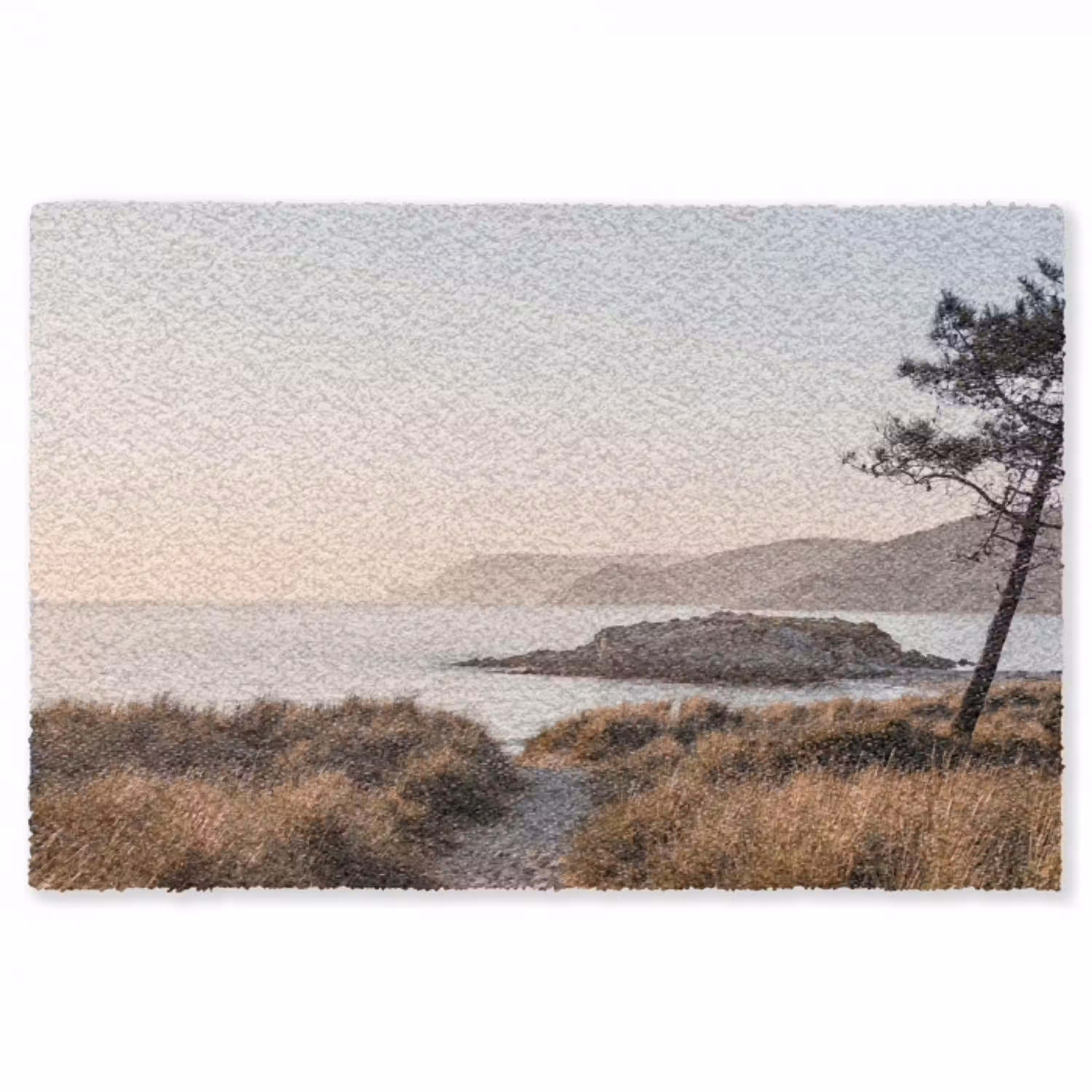 Landschap - Kust - Duinen Vloerkleed Rechthoek klein -3d