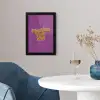 Manifest that shit - Paars - Glitter fotolijst zwart zonder passe partout klein -sfeer4
