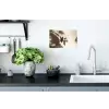 Badkleding - Palmbomen - Schaduw - Tropisch Muursticker klein -keuken