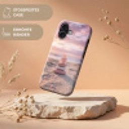 Stenen - Zand - Roze Toughcase MagSafe Apple iPhone 17 klein -USP_RandenV_DE