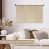 Parallelle lijnen - Lichte textuur - Beige Wandkleed katoen middel -sfeer1