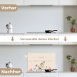 Spreuken - Mama jij bent de liefste - Quotes - Moeder keuken achterwand spatscherm klein -voor_na_DE