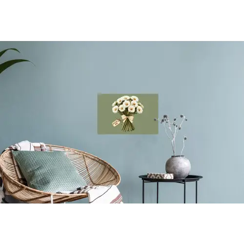 Lint - Boeket - Groen - Quote Muursticker klein -plant