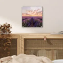 Landschap - Lavendelveld - Paars plexiglas 5mm klein -sfeer4