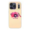 Camera - Memories - Roze - Geschilderd Telefoonhoesje iPhone 17 Pro klein -3d