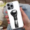 Bokshandschoen - Zwart - Hand Hoesje iPhone 16 Pro Max met koord klein -sfeer3