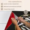 Sardines - Vissen - Rond - Zwart keuken achterwand spatscherm klein -spatscherm_NL