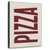 Pizza - Vintage - Decoratie - Japandi Textielframe zwart klein -3d