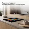 Kat - Graffiti - Kleurrijk - Wafel - Eten Inductie beschermer vinyl 3mm middel -sfeer1