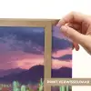 Neon cactussen - Woestijn - Zonsondergang Light Box met batterij (Wandlamp) middel -USP_websiteprintNL