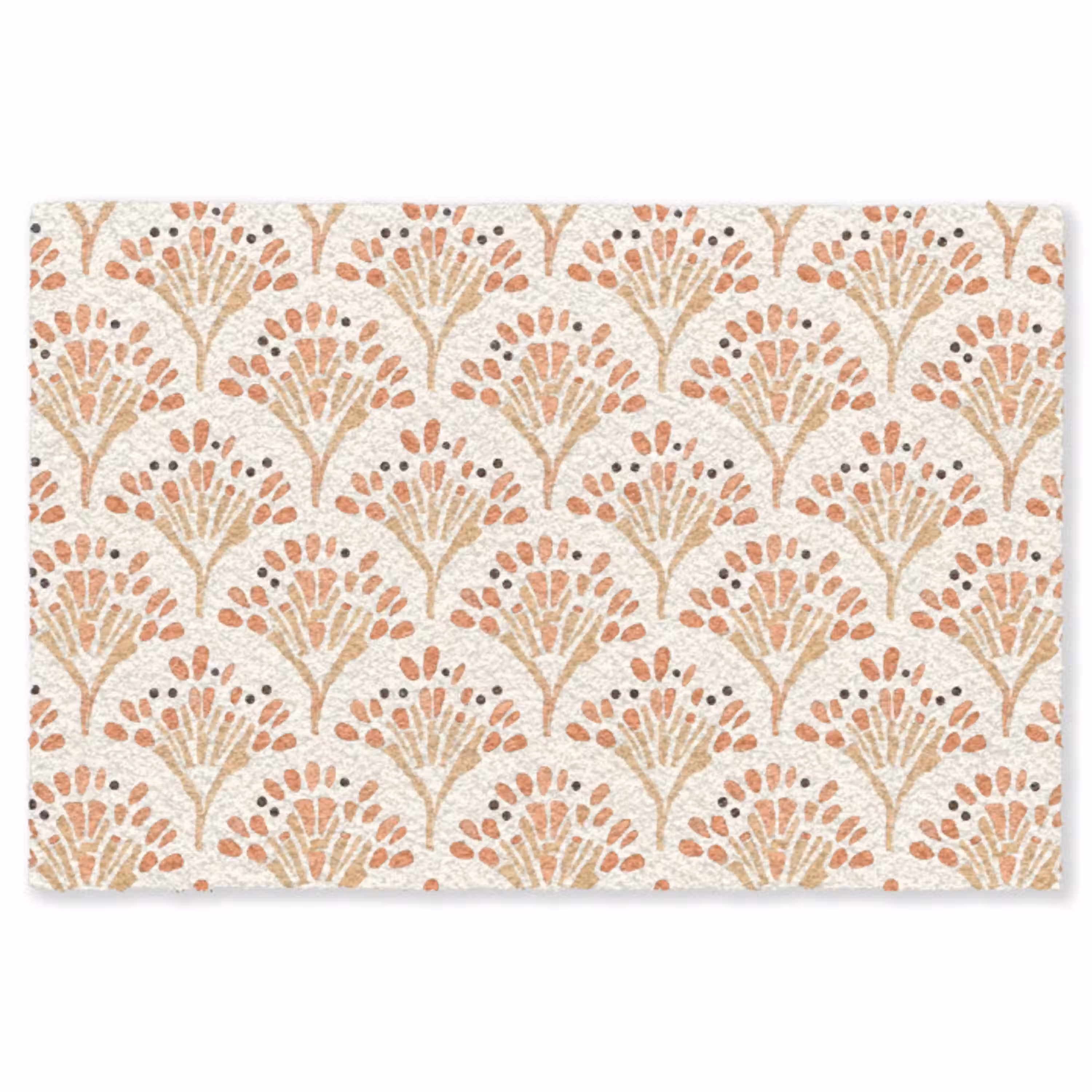 Terracotta - Waaiers - Schilderachtig - Patroon Vloerkleed Rechthoek klein 1091 -3d
