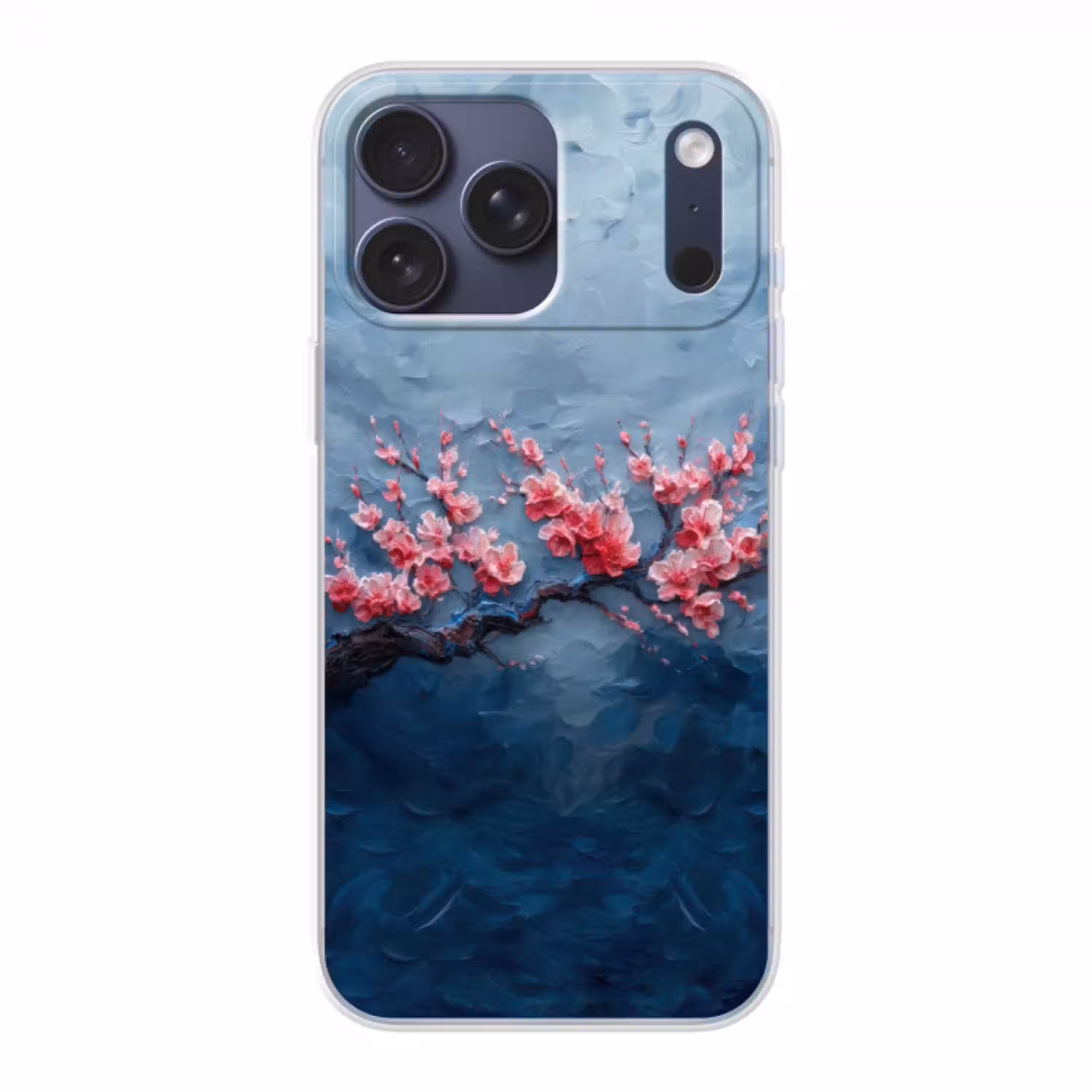 Bloesem - Bloem - Roze - Tak Telefoonhoesje iPhone 17 Pro Max klein -3d
