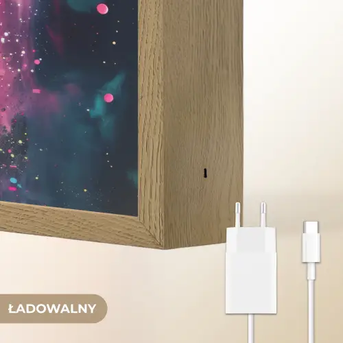 Leeuw - Verf - Kleurrijk - Zwart - Dieren Light Box met batterij (Wandlamp kind) middel -USP_websiteoplaadbaarNL