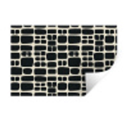 Modern - Organisch - Zwart Muursticker klein 286 -3d